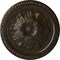 Ekena Millwork Richmond Ceiling Medallion (Fits Canopies up to 2 5/8"), 18"OD x 1 3/8"P, Stone Hearth Crackle CM18RISHC - alternate 1